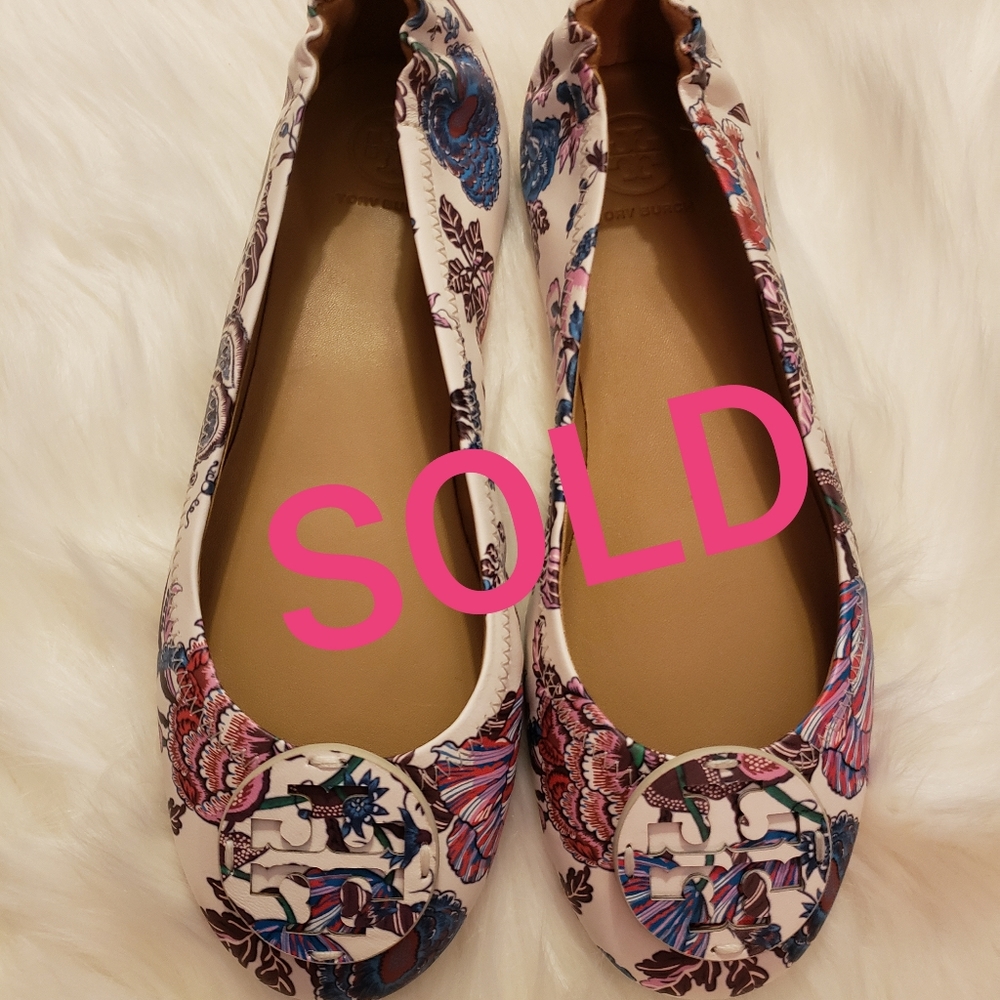 Tory Burch Ivory Minnie Ballet Flats